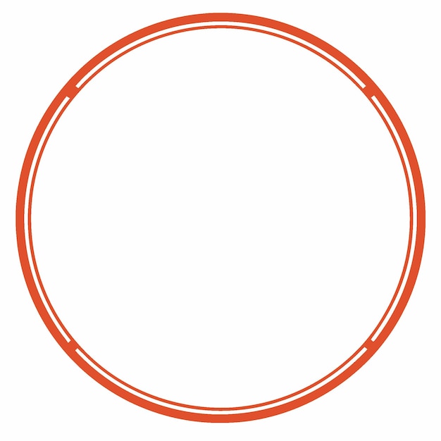 Decorative Circle Frame borderlines with Geometric and Symmetrical Design Pattern