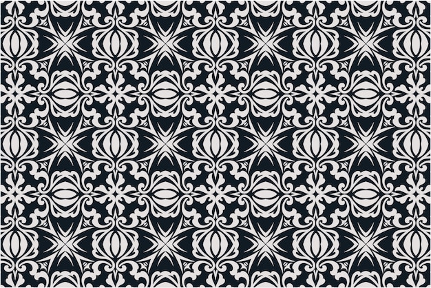 装飾的なダマスク織のシームレスパターン