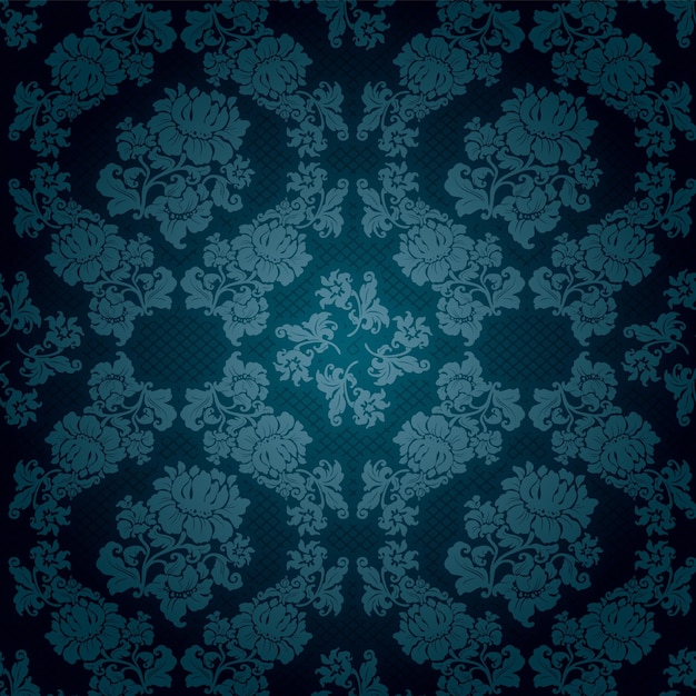 Vector decorative dark blue pattern