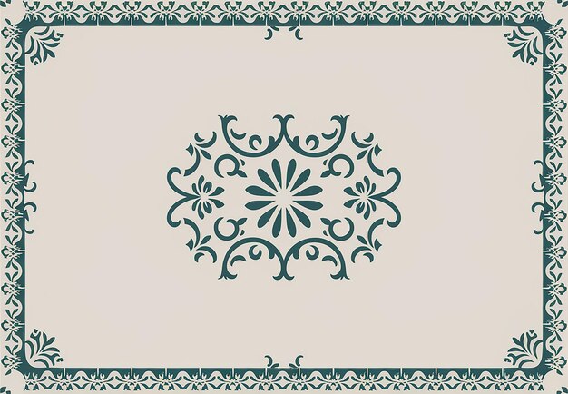 Vector a decorative element with a floral pattern on it