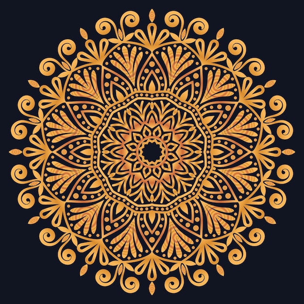 Vector decorative elements luxury ornament pattern gradient mandala design