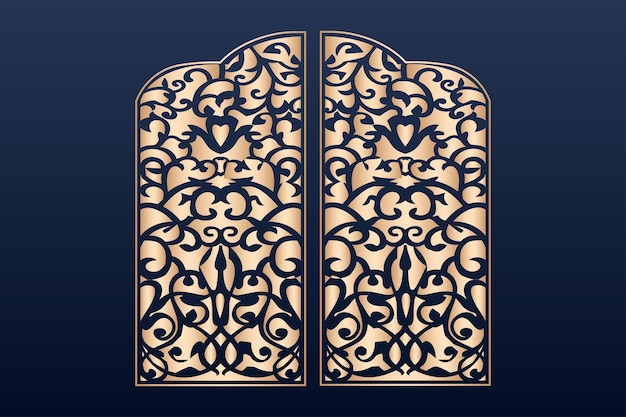 decorative elementsborder frame borders pattern islamic pattern  files dxf  Laser cut panel islamic