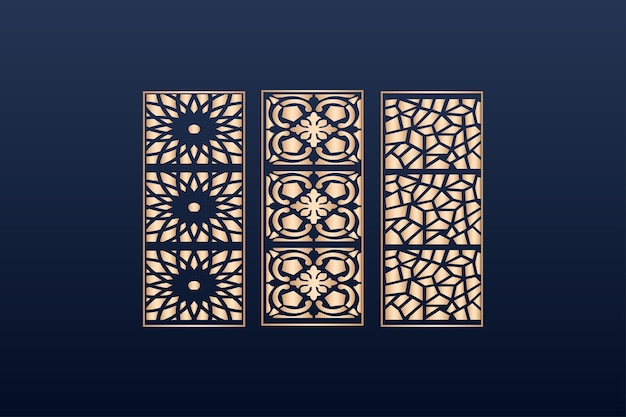 decorative elementsborder frame borders pattern islamic pattern files dxf Laser cut panel turkish