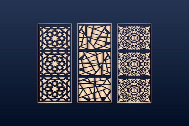 decorative elementsborder frame borders pattern islamic pattern files dxf Laser cut panel turkish