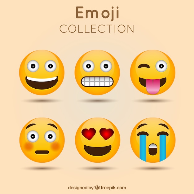 Raccolta emoji decorativo