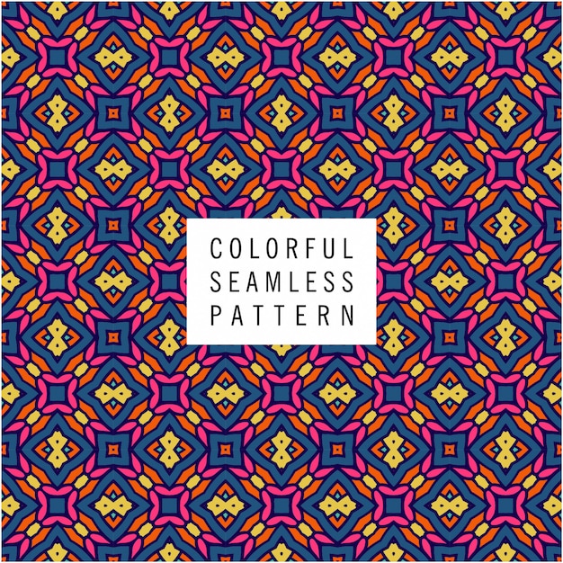 Decorative ethnic motif seamless pattern