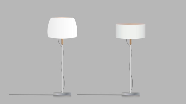 Vector decorative floor lamp