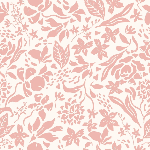 Decorative Floral Decorative vector seamless pattern Repeating background Tileable wallpaper print