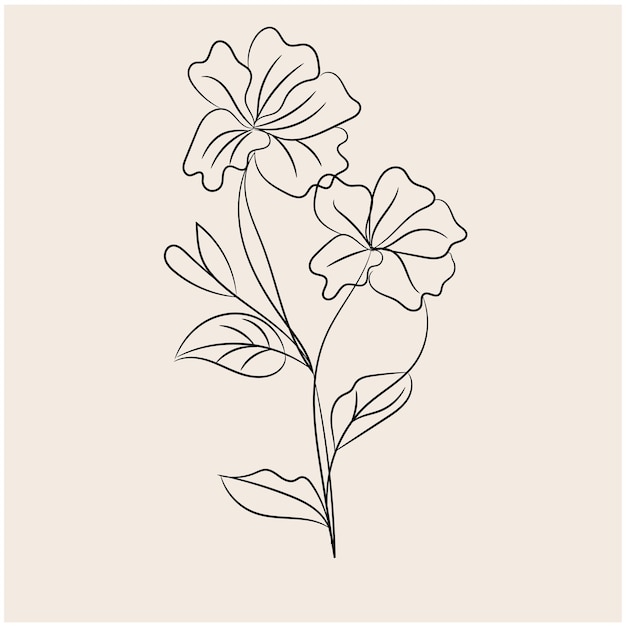 Vector decorative floral design