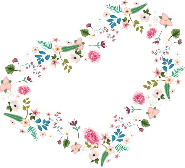 Vector decorative floral frame latest design element vector