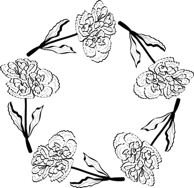 Decorative floral wreath