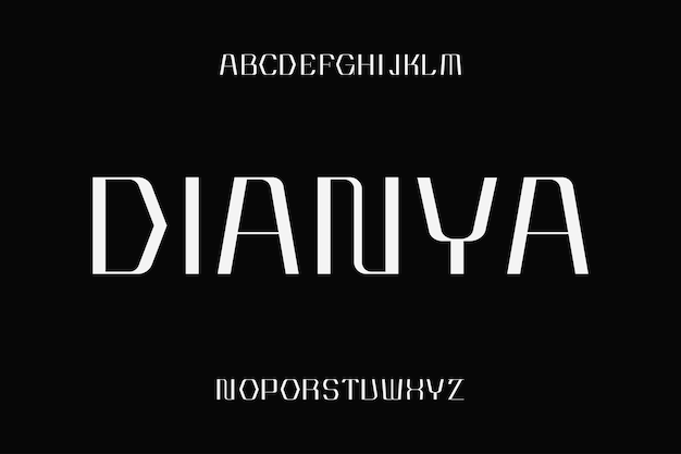 Декоративный вектор шрифта подходит для заголовка, плаката и креативного дизайна. Векторная иллюстрация