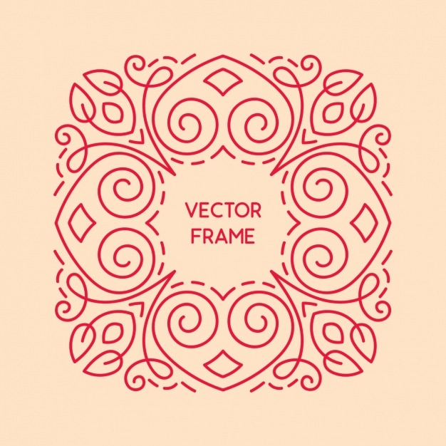 Vector decorative frame design