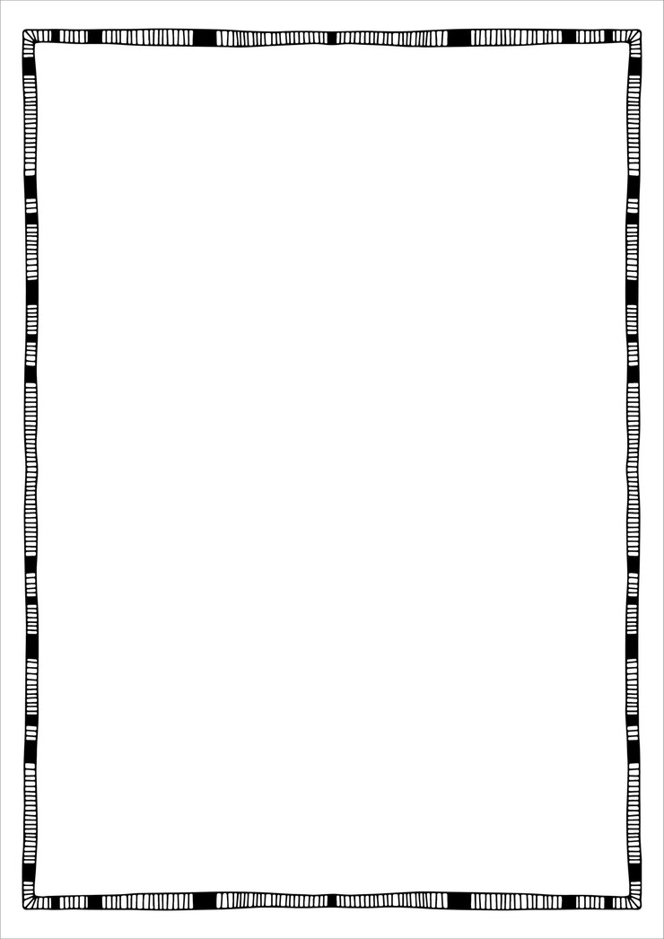 Vector decorative frame. place for text. black and white border.
