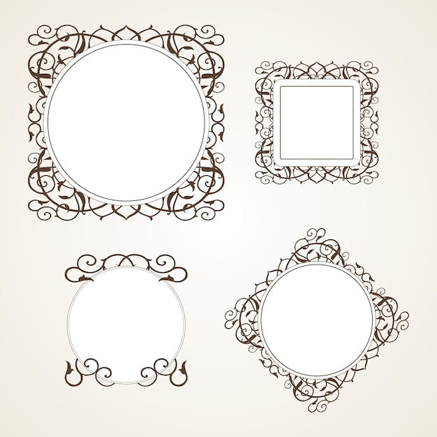 Decorative frame in victorian style