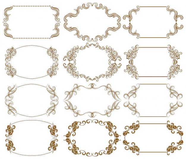 Vector decorative frame