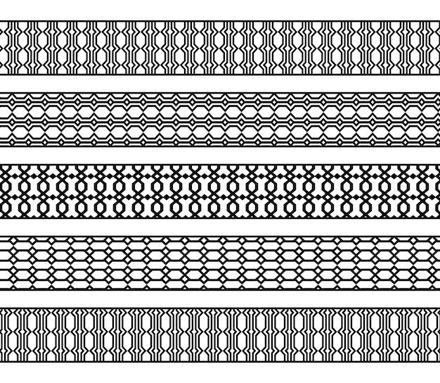 Cornici e bordi decorativi impostano il disegno vettoriale