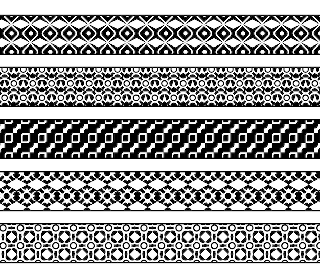 decorative frames and borders set vector design