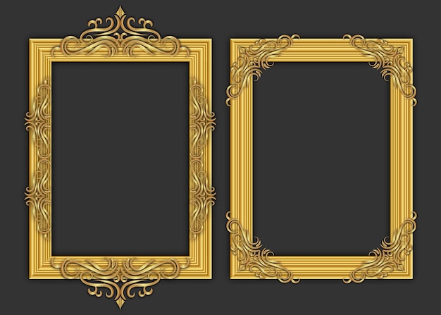 Decorative frames and borders set vector design