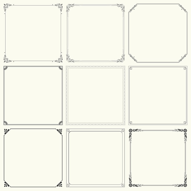 Decorative frames (set 19)