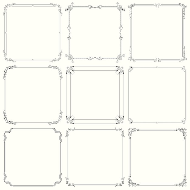 Decorative frames (set 22)