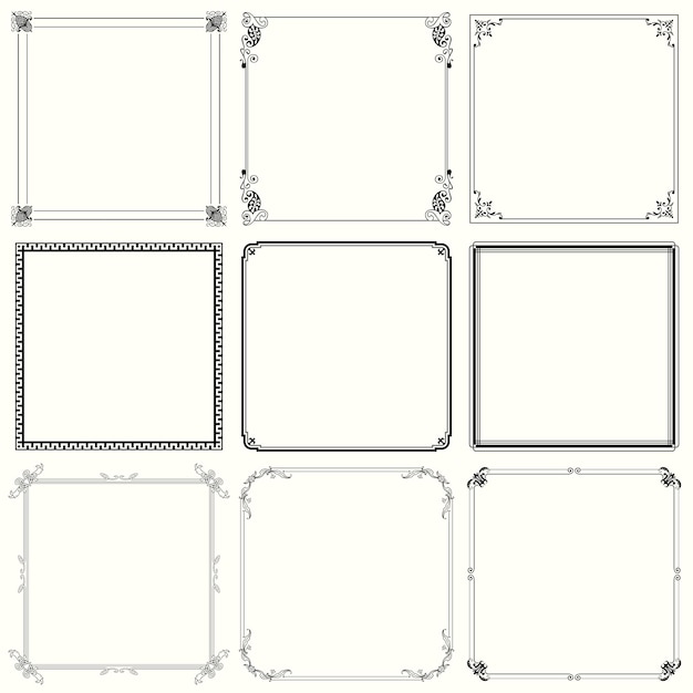 Decorative frames (set 24)