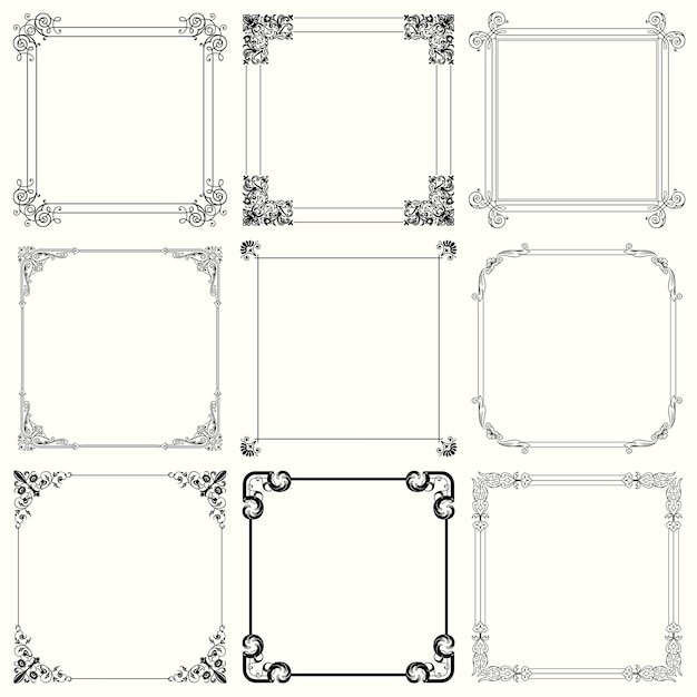 Decorative frames (set 25)