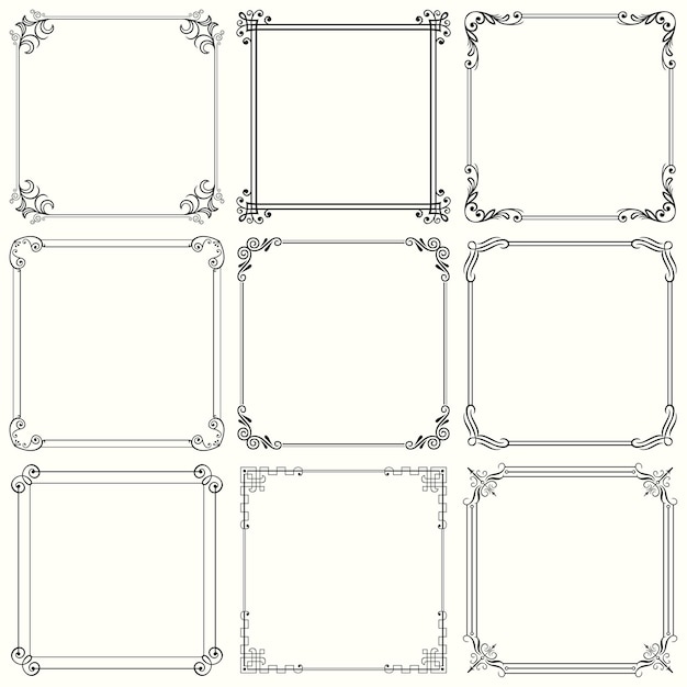 Decorative frames (set 28)