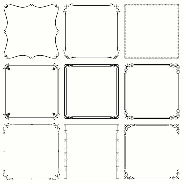 Decorative frames (set 40)