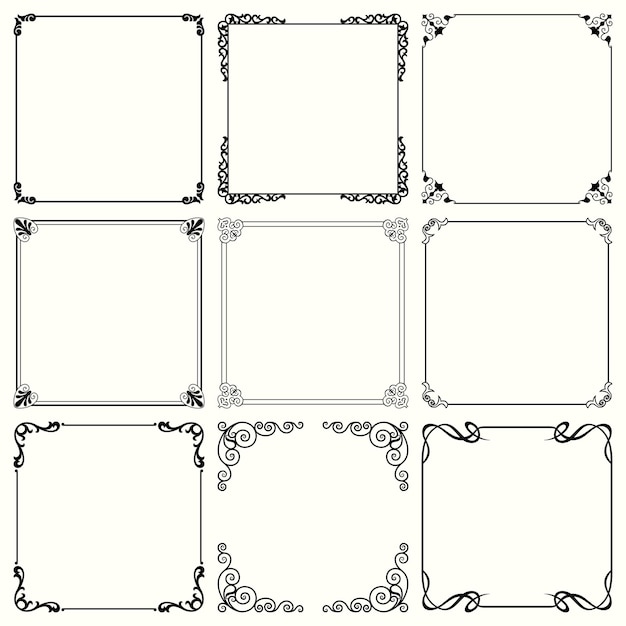 Decorative frames (set 55)