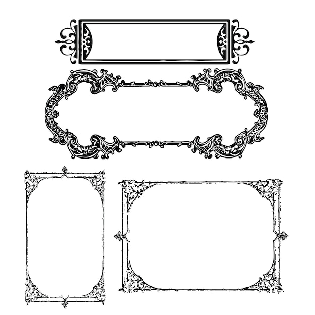 Vector decorative frames