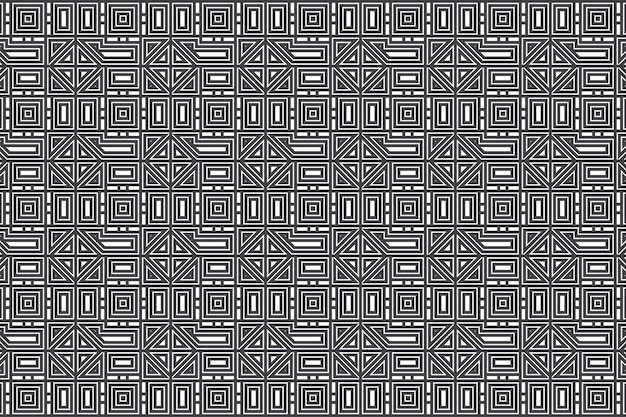 Vector decorative geometric pattern