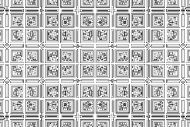 Vector decorative geometric seamless pattern background