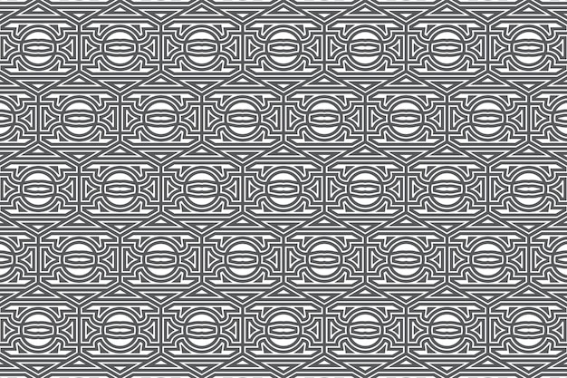 Decorative geometric shape lines pattern