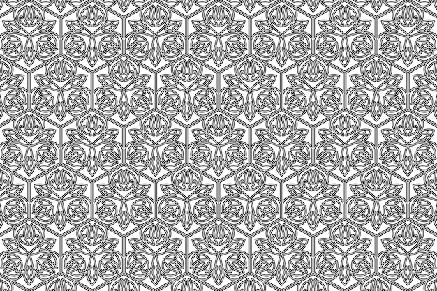 Vector decorative geometric shape lines pattern