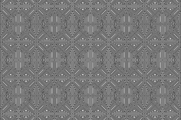 Decorative geometric shapes pattern