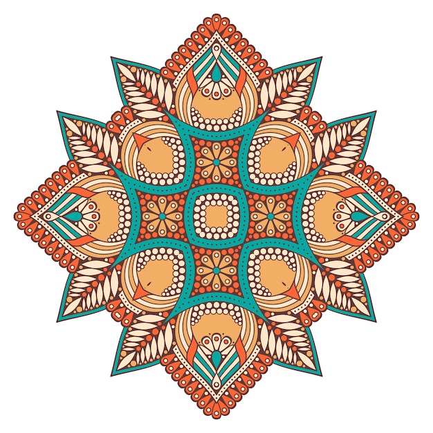 装飾的な幾何学的なタイル図