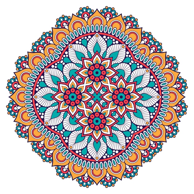 Decorative geometric tile illustration