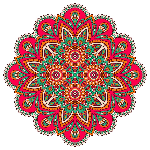 Decorative geometric tile illustration