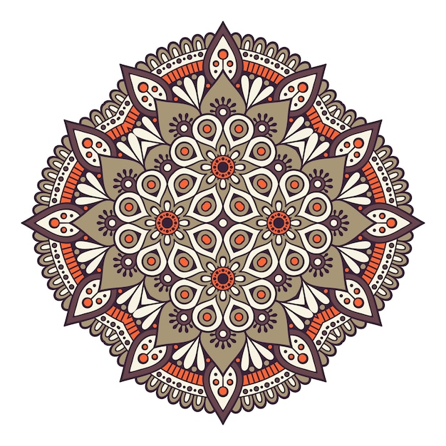 Decorative geometric tile illustration