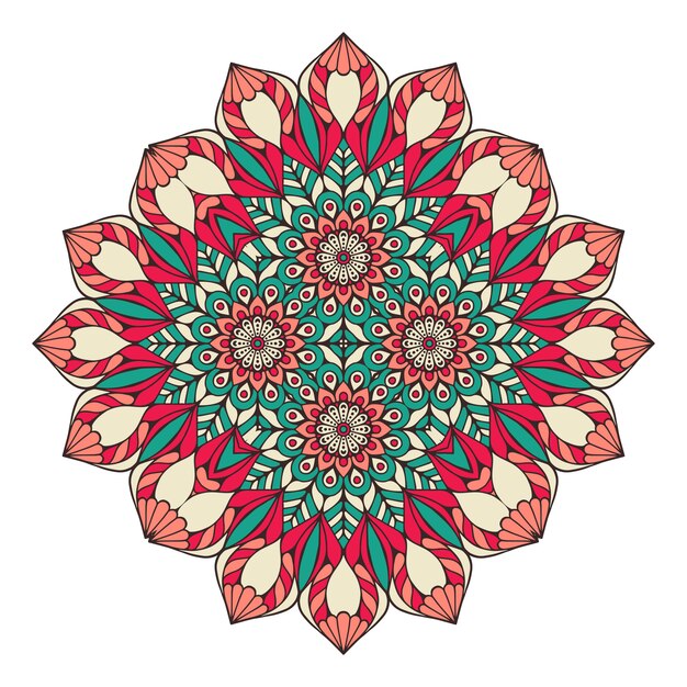 Vector decorative geometric tile illustration