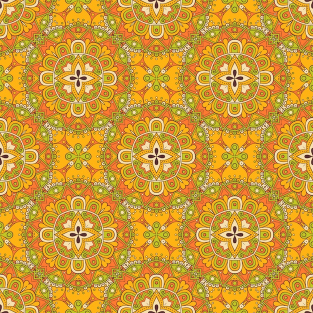 Decorative geometric tile seamless pattern