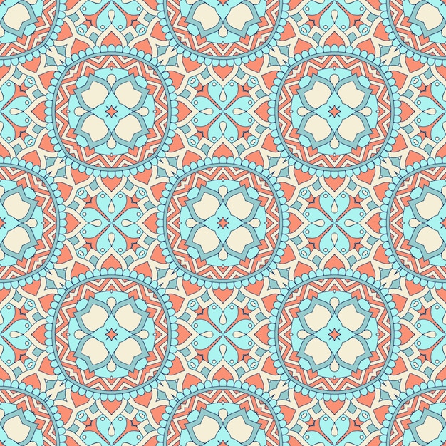 Decorative geometric tile seamless pattern