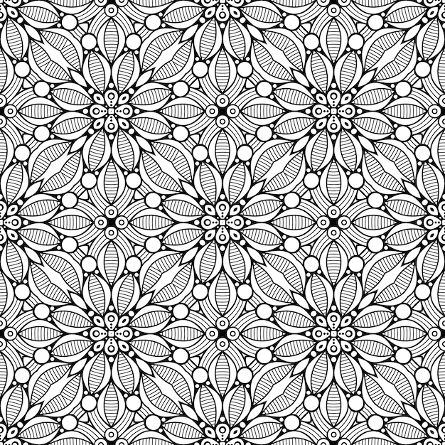 Decorative geometric tile seamless pattern