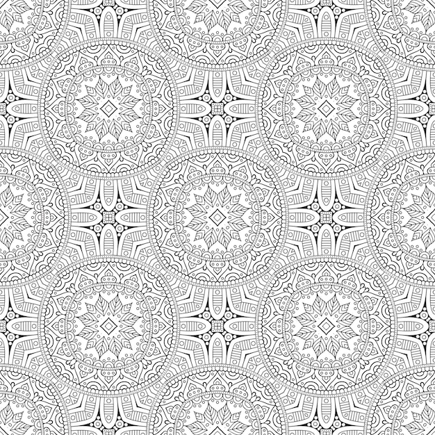 Decorative geometric tile seamless pattern