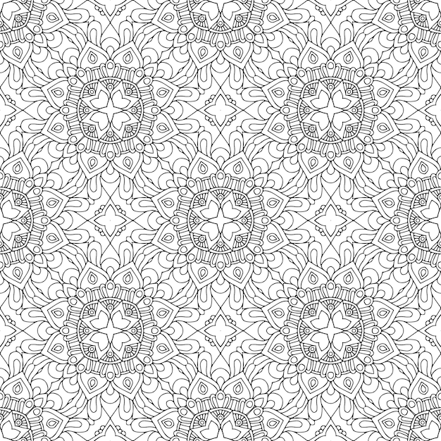 Decorative geometric tile seamless pattern