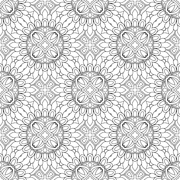 Decorative geometric tile seamless pattern