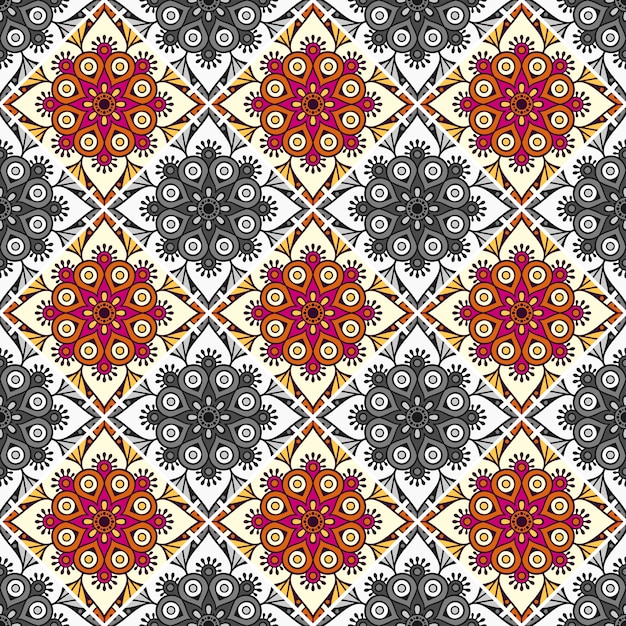 Decorative geometrical tile pattern