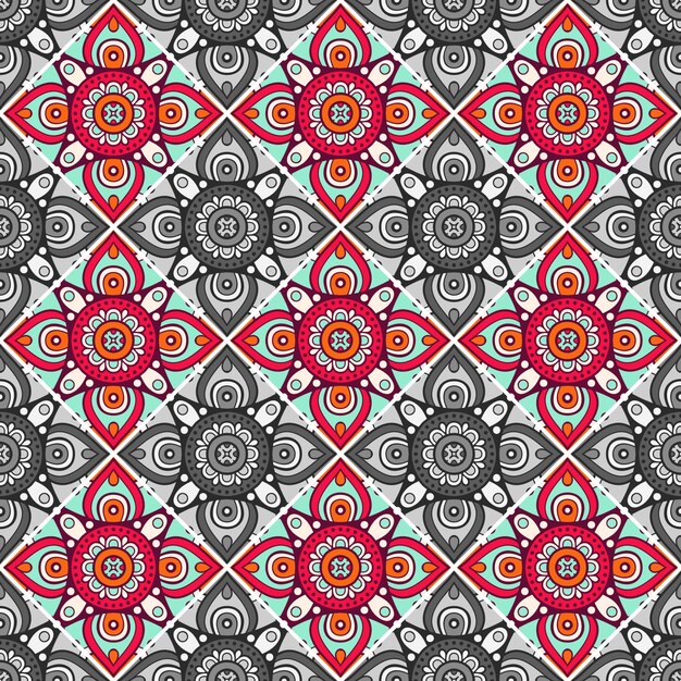 Decorative geometrical tile pattern