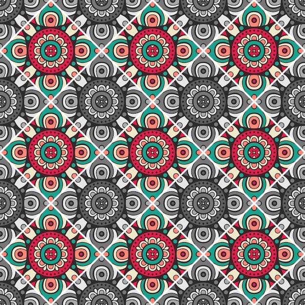 Decorative geometrical tile pattern